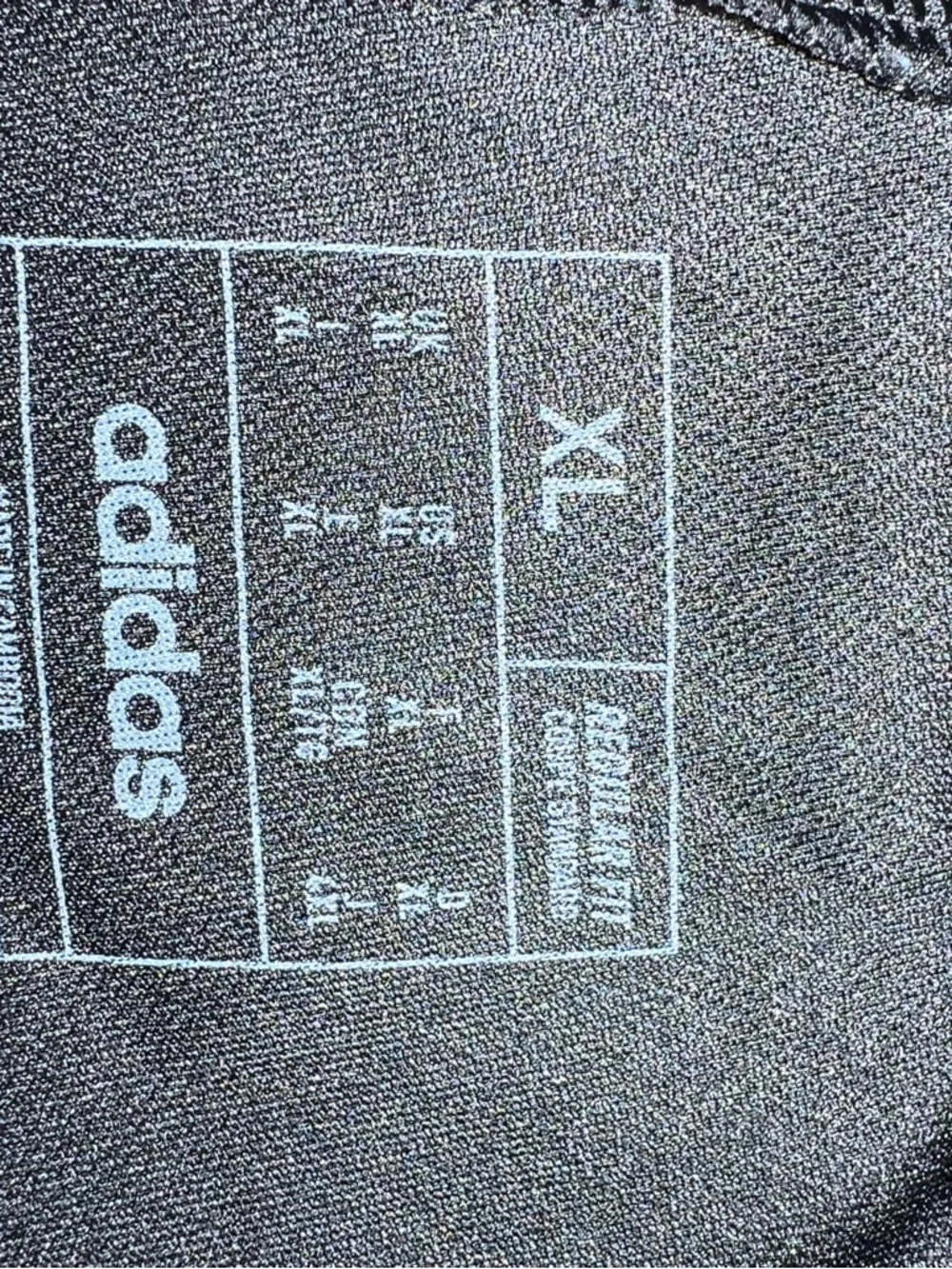 adidas Black Athletic Shorts with Red Side Stripes - Picture 2 of 3